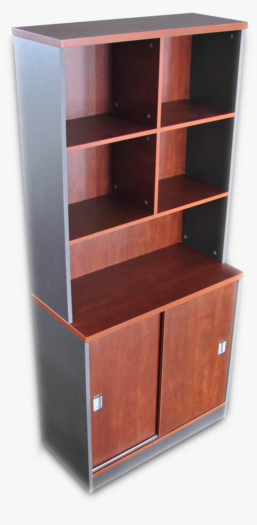 Cabinet Dh90hc12 With Sliding Doors And Upper Glass - Kitchen, transparent png