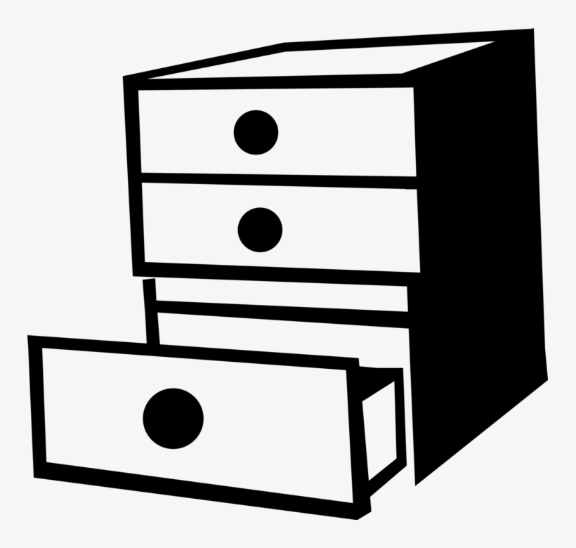 Picture Transparent Download Chest Of Drawers Vector - Kommode Clipart