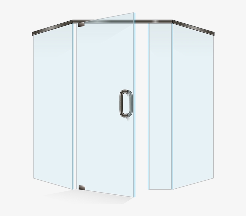 Pivot Inline Shower - Sliding Door, transparent png