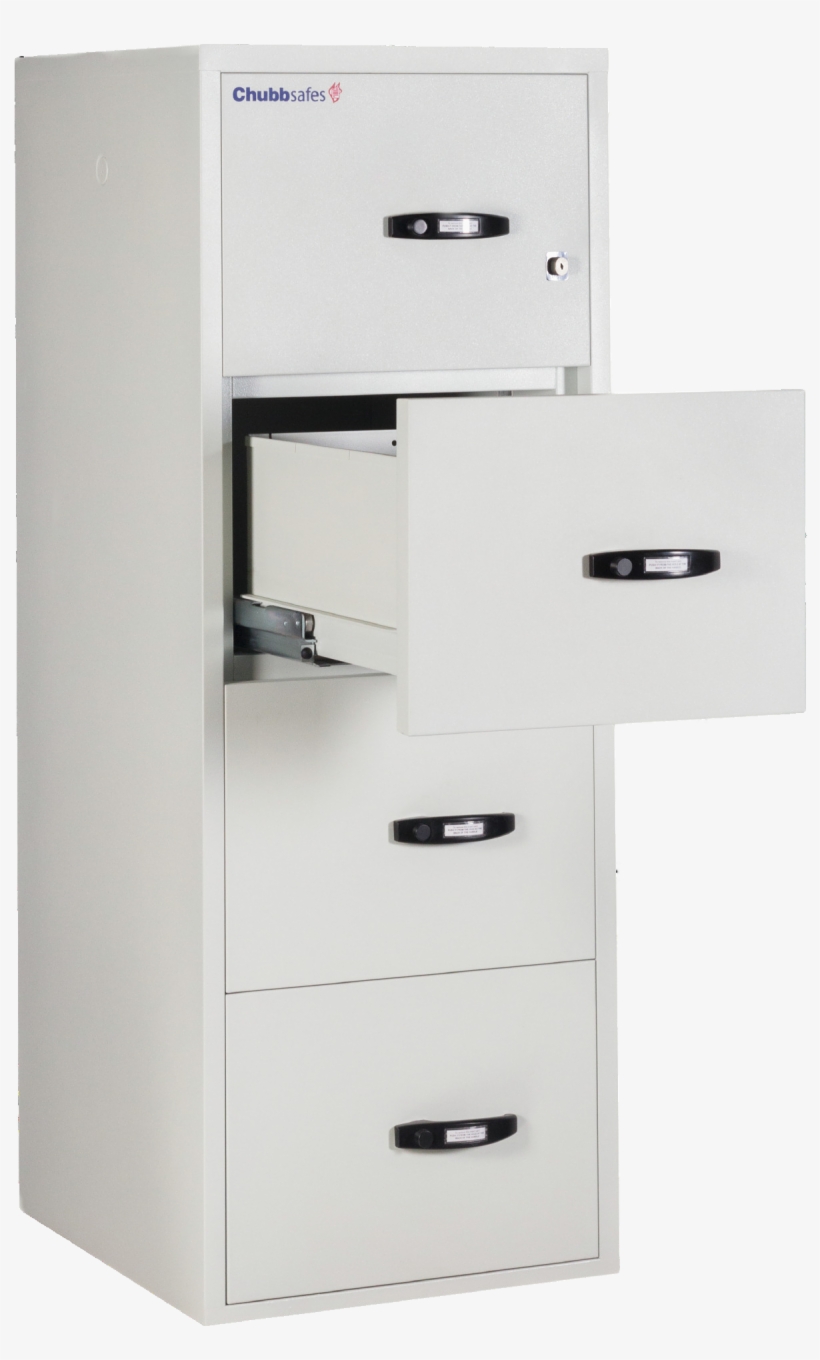 Drawing File Filing Cabinet - Chubbsafes Fire File 25" 1hr 4 Drawer Document Fire, transparent png