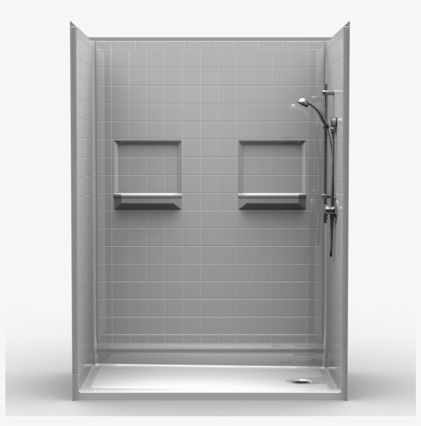 Five Piece 60” X 30” Walk-in Shower, - 60 X 30 Walk In Shower, transparent png