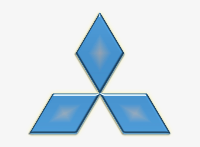 Blue Mitsubishi Logo - Mitsubishi Logo Blue, transparent png