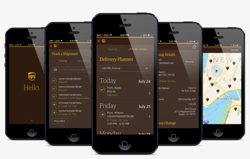 Ups Mobile Design - Iphone, transparent png