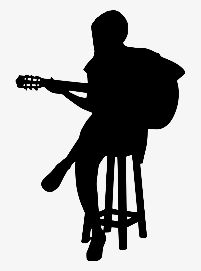Download Png - Acoustic Guitar Silhouette, transparent png