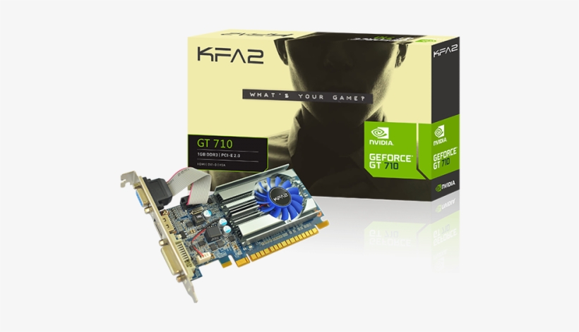 Kfa2 Geforce Gt 710 1gb - Galax Geforce Gt 710 2gb, transparent png