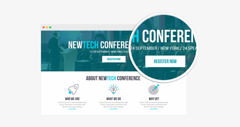 Remember To Make This “register Now” Button Available - Online Advertising, transparent png