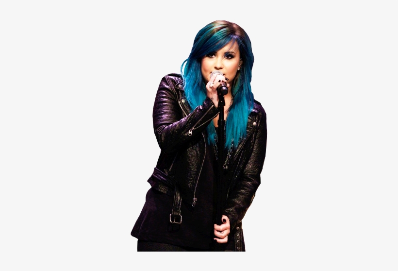 Demi Lovato - Demi Lovato Blue Background, transparent png