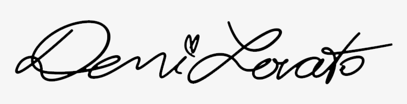 Demi Lovato Signature, transparent png