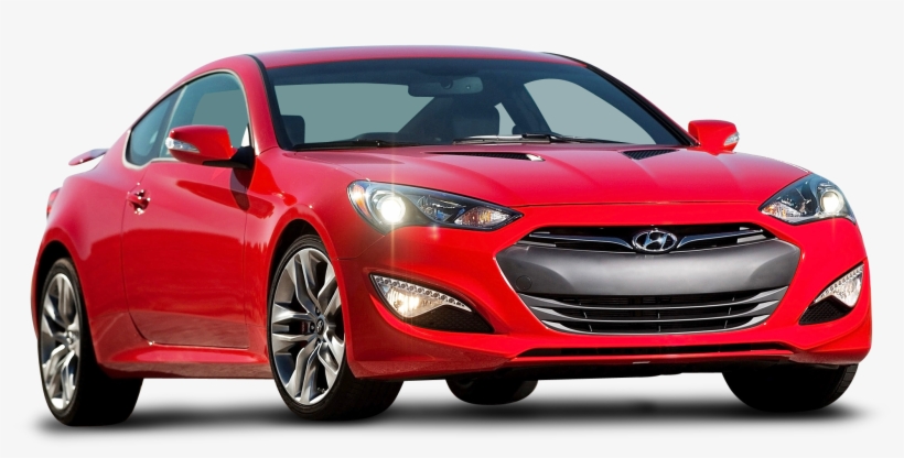 Hyundai Genesis Coupe 2015 Red, transparent png