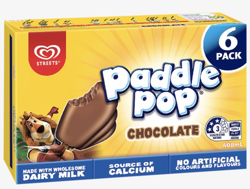 Streets Paddle Pop Chocolate 10pk 680ml, transparent png