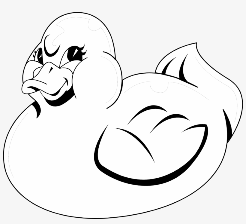 Rubber Duck - Rubber Ducky Clipart Black And White, transparent png