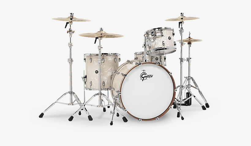 Gretsch Renown Rn2 E825 Vp Vintage Pearl 5pc Drum Kit - Gretsch Renown 24, transparent png