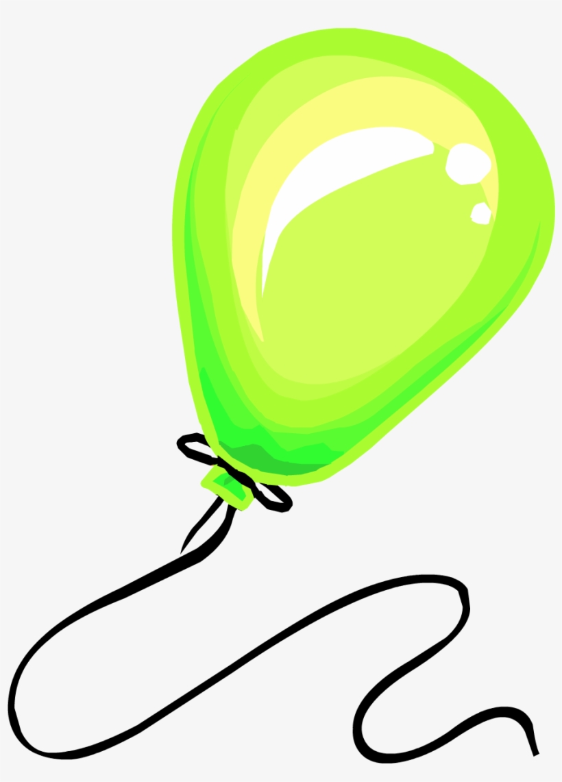 Green Balloon - Club Penguin Lemon Balloon, transparent png