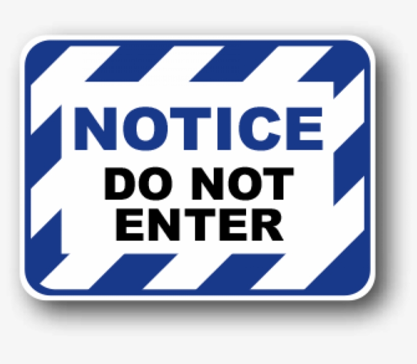 Durastripe Rectangular Floor Sign, Notice Do Not Enter - Ergomat - Durastripe Rectangular Peel & Stick Floor, transparent png