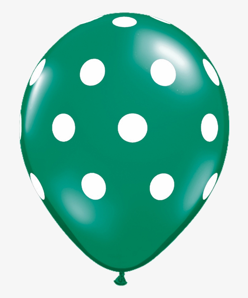 11" Jewel Emerald Green Polka Dot Balloon - Red Polka Dot Balloon, transparent png