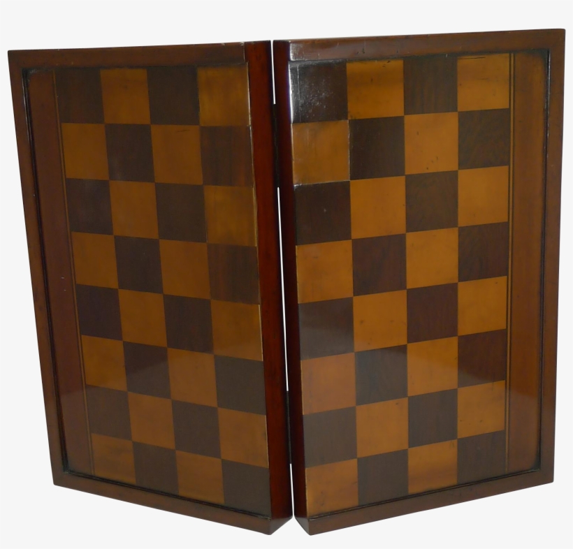 Large Antique English Folding Chess / Backgammon / - Iphone, transparent png