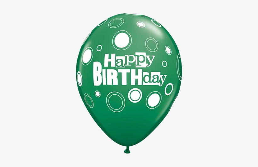 Sngl Latex Bd Hpy Bday Green Balloon - 40th Birthday Balloon Png, transparent png