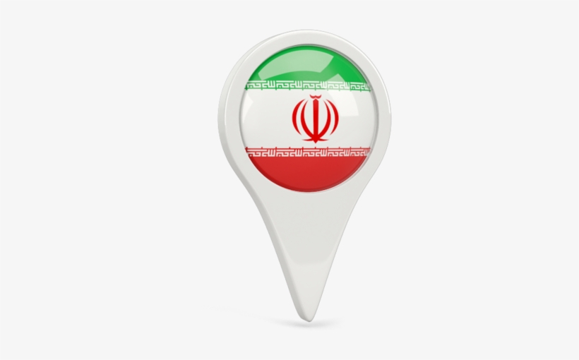 Illustration Of Flag Of Iran - Iran Flag Location Icon, transparent png