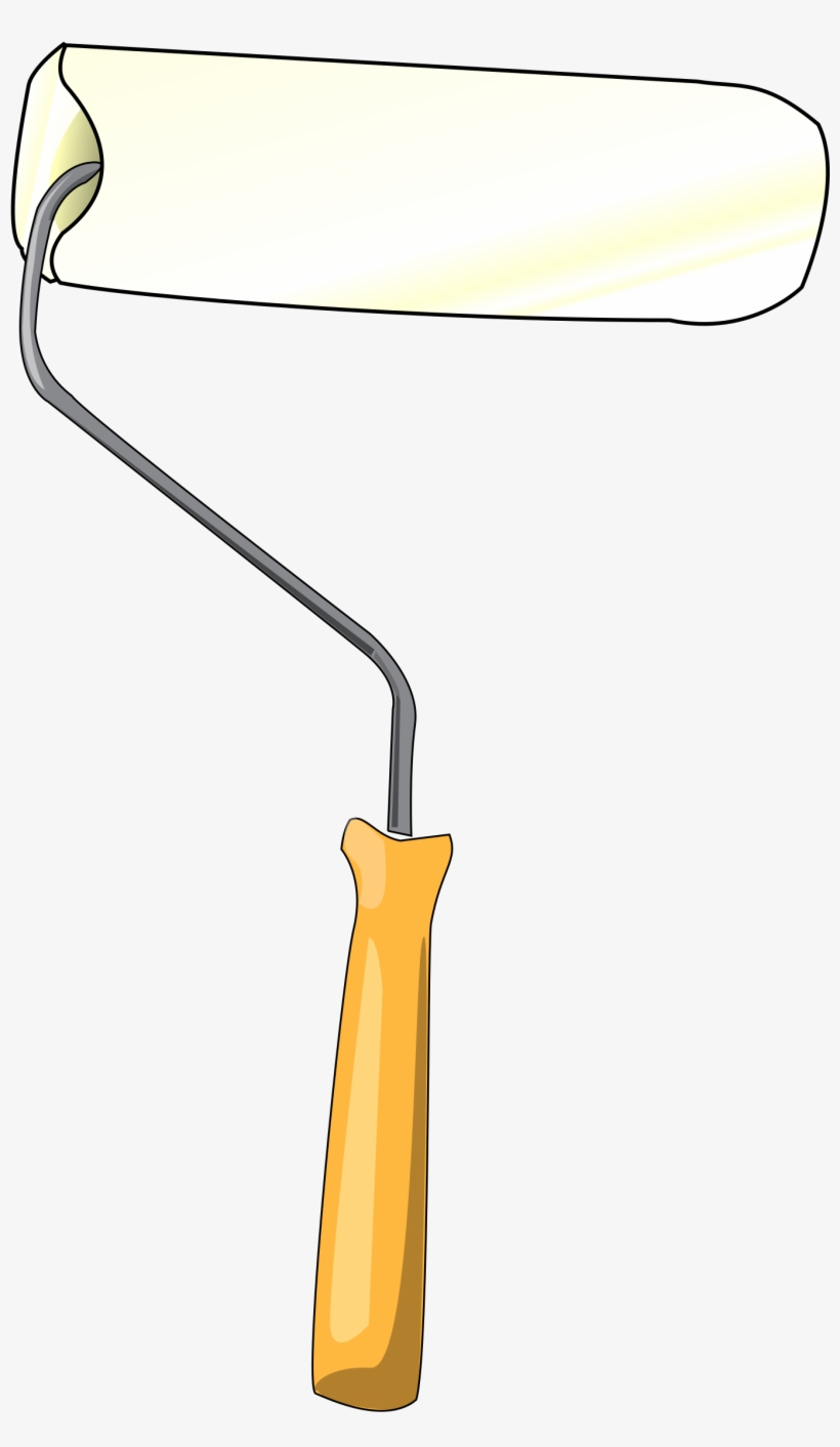 Paint Rollers Paintbrush Drawing - Free Paint Roller Clipart, transparent png
