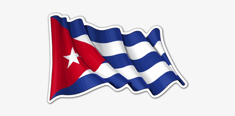 Car & Motorbike Stickers - Cuba Flag Pole, transparent png