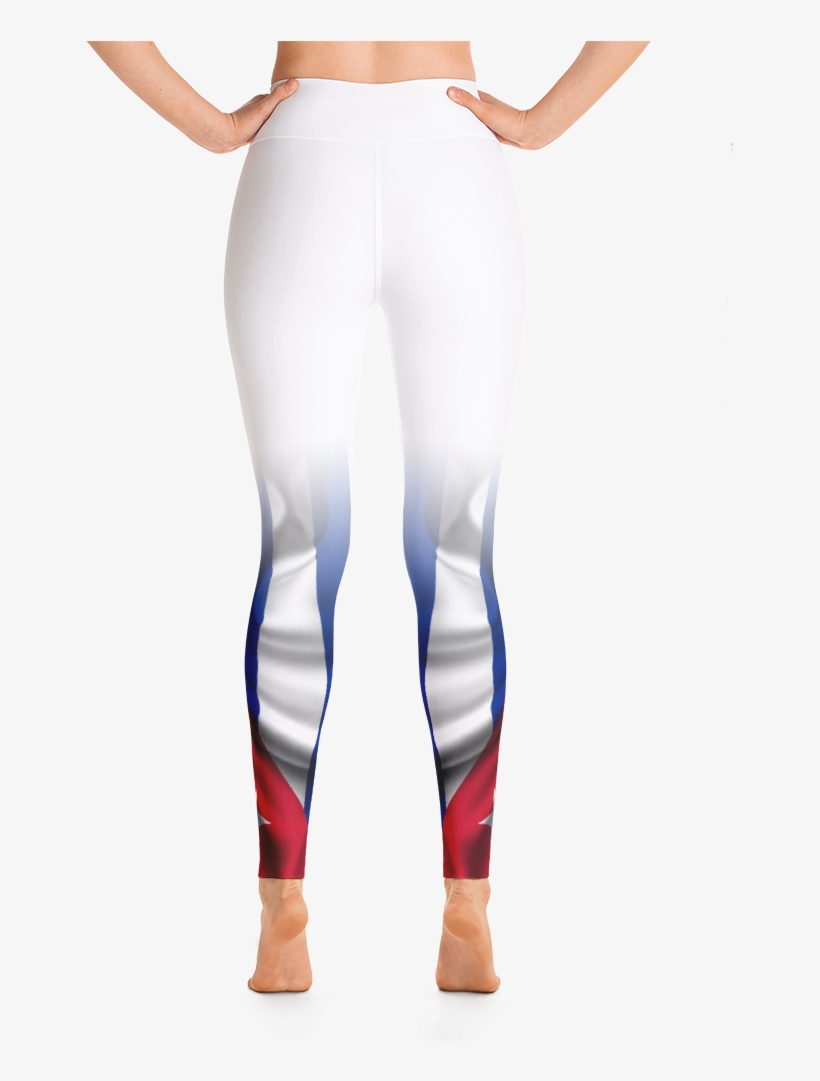 Women's White "cuba Flag" - Yoga Pants, transparent png