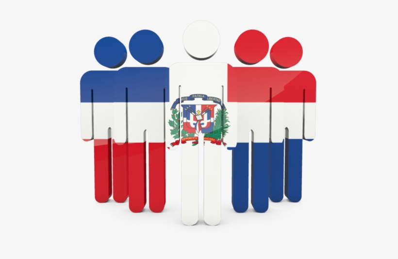 Illustration Of Flag Of Dominican Republic - South African People Png, transparent png