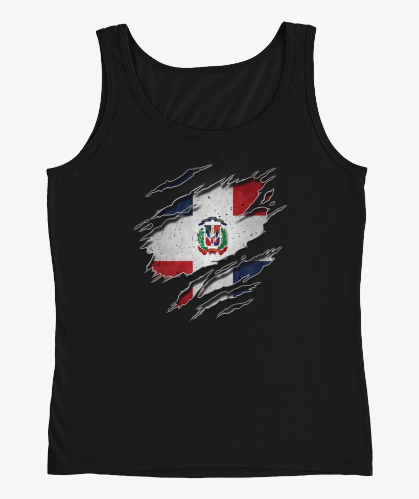 Dominican Flag Ripped Chest - Active Tank, transparent png