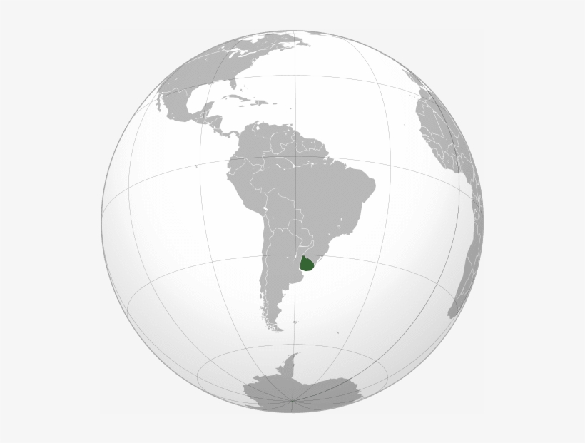 Where In The World - Uruguay On The Globe, transparent png