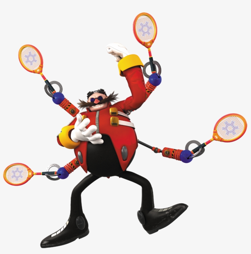 Sega Tennis Eggman - Sega Superstars Tennis Eggman, transparent png