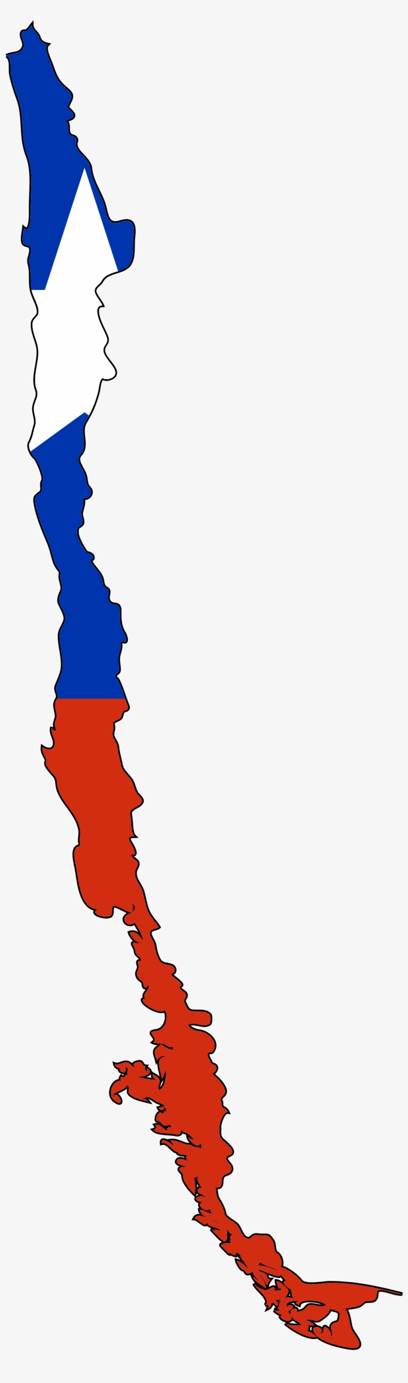 Chile Flag Map, transparent png