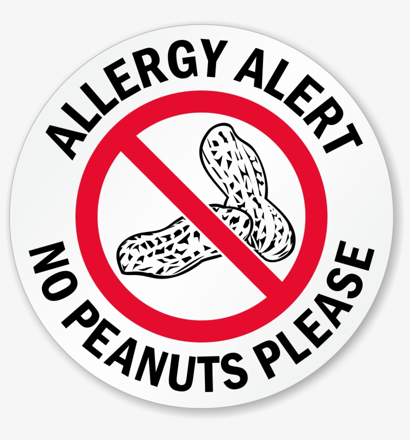 Zoom, Price, Buy - Tree Nut Allergy Sign - 800x800 PNG Download - PNGkit