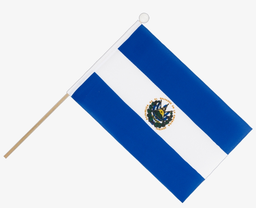 Drapeau Sur Hampe Salvador - El Salvador Flag Png, transparent png