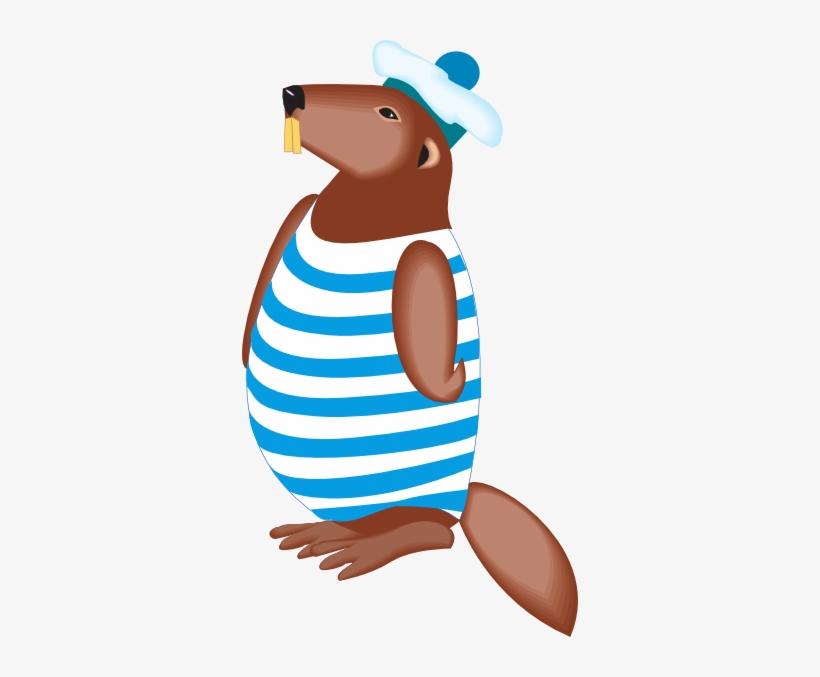 How To Set Use Beaver In Swimsuit Svg Vector, transparent png