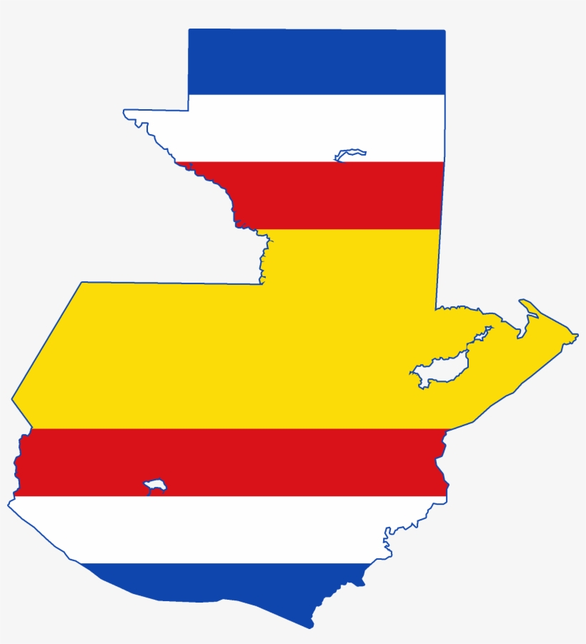 Flag Map Of Guatemala - Mapa De Guatemala Transparente, transparent png