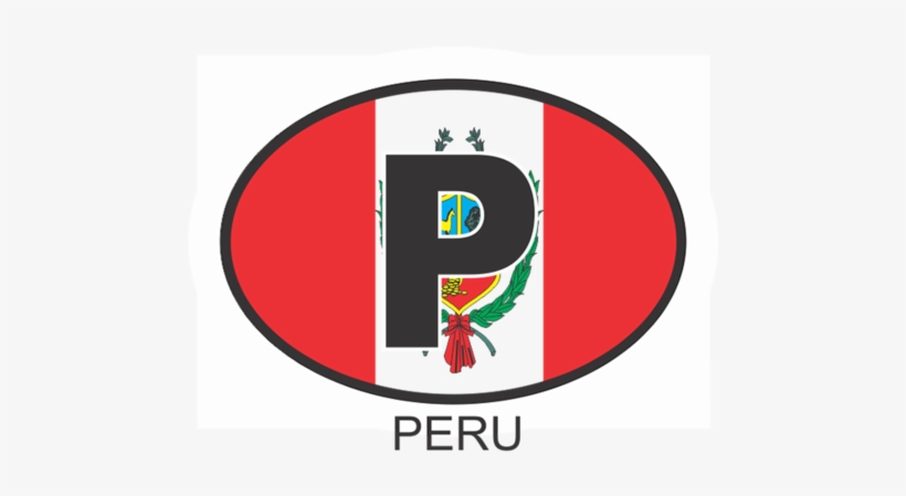 Peru Osc1 Colour Oval Car Decal - Flag Fridge Refrigerator Magnets - Americas (country:, transparent png