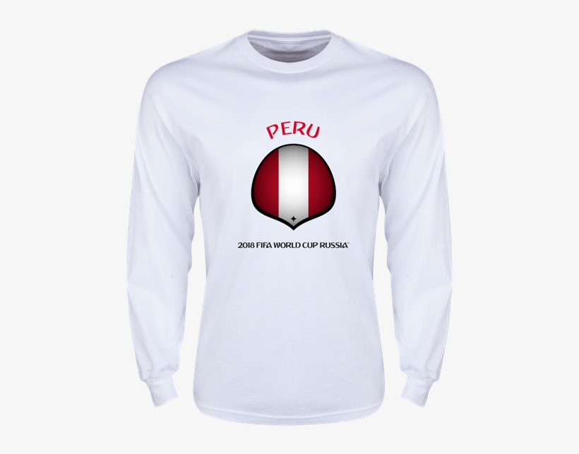 Peru 2018 Fifa World Cup Russia™ Flag Icon Long Sleeve - Sweatshirt, transparent png