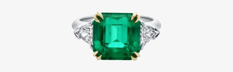 Classic Winston™, Emerald-cut Emerald Ring - Harry Winston Emerald Engagement Ring, transparent png