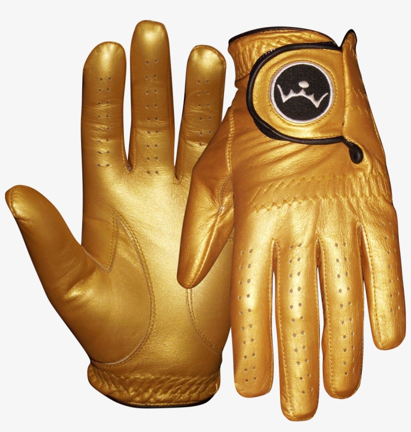 Gold Golf Glove - Hand, transparent png