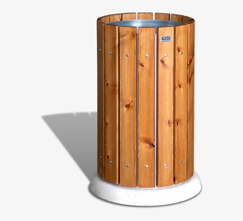 Wood Trash Can Png, transparent png