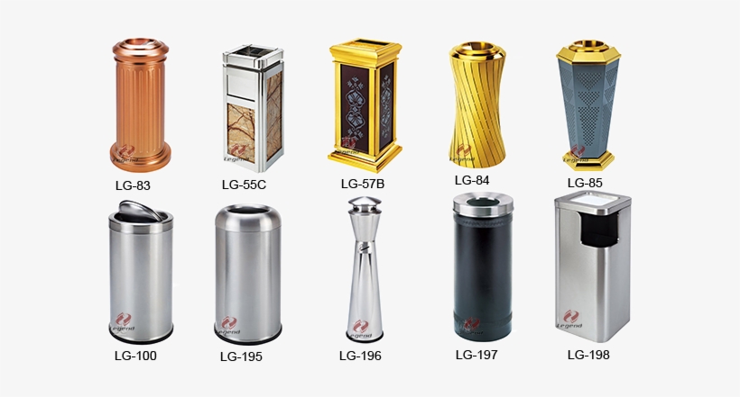 Elegance Rose Golden Color Ashtray Garbage Bin,trash - Waste Container, transparent png