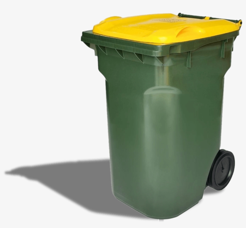 Nature Green 360l Wheelie Bin, transparent png