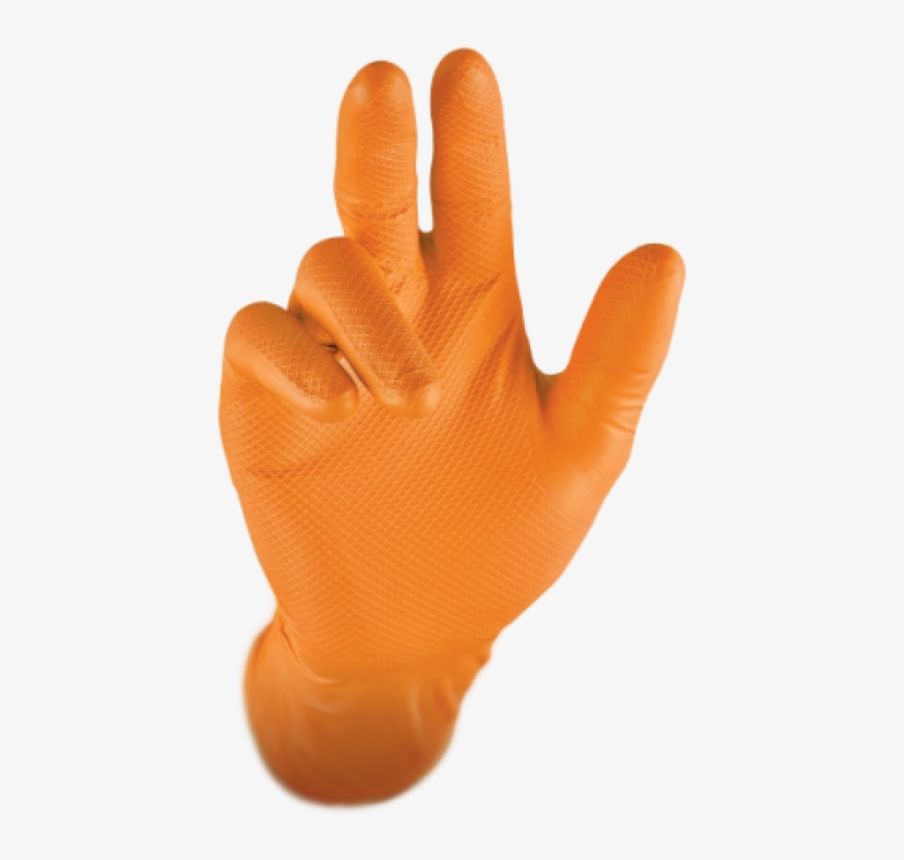 Gripster Skins Disposable - Stronghand Handschuhe Grip Orange Gr.9, transparent png