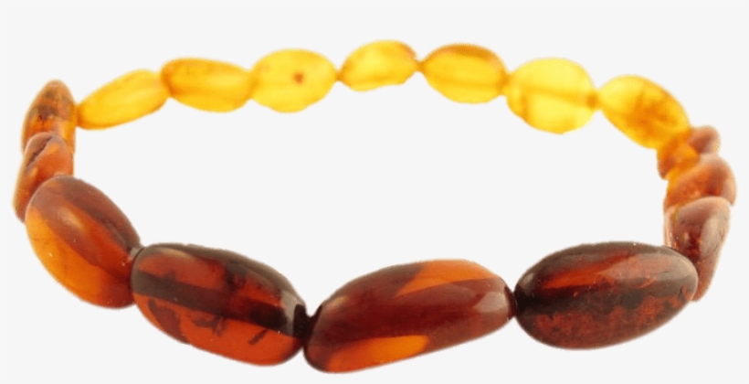 Amber Beads Bracelet - Amber, transparent png