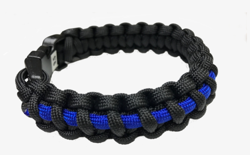 Thin Blue Line Paracord Bracelet Pfsgear - Thin Blue Line, transparent png
