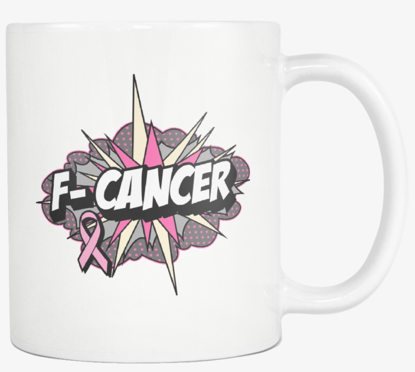 Fcancer Breast Cancer Awareness Pink Ribbon Awesome - Coffee Cup, transparent png