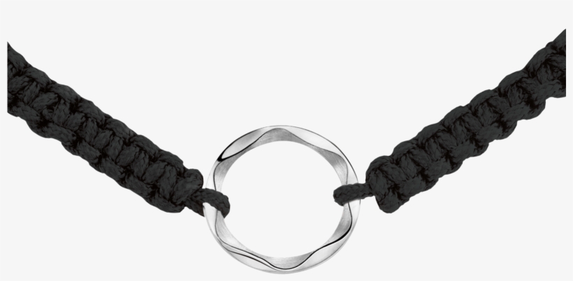 Cord Bracelet With Silver, transparent png