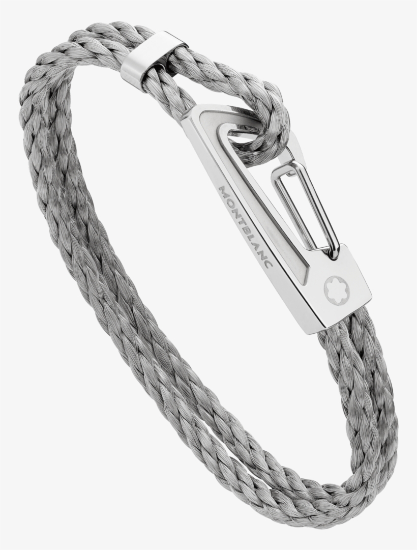 Mont Blanc Silver Bracelet, transparent png