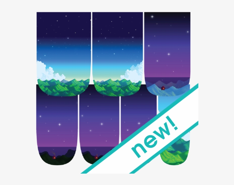 Stardew Valleyscapes Nail Wraps Espionage Cosmetics - Artificial Nails, transparent png