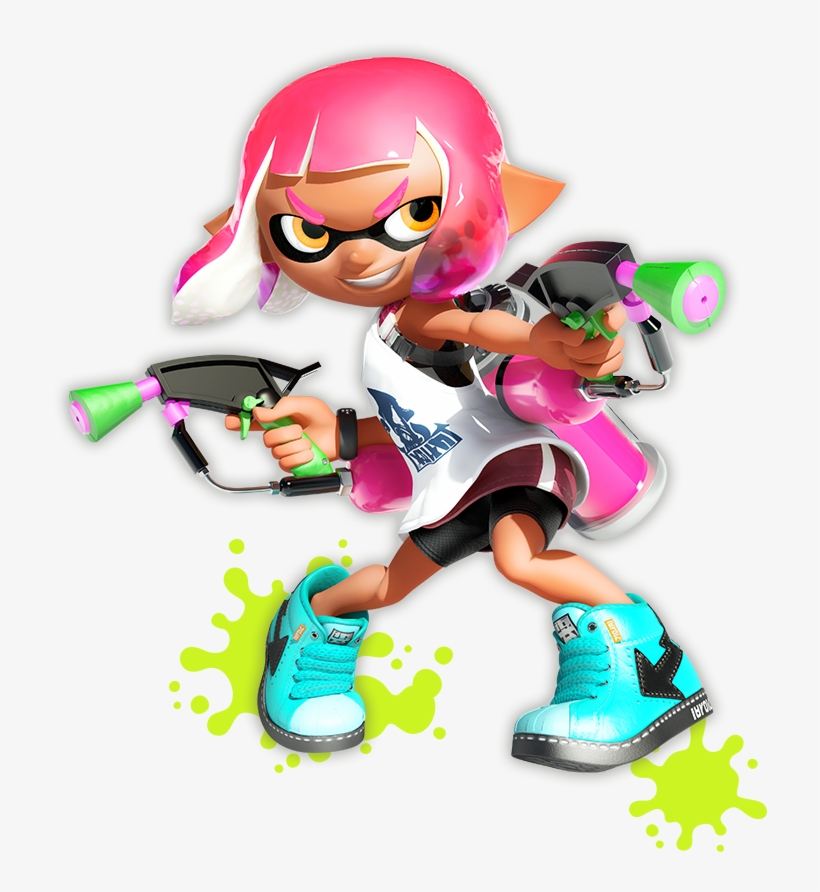 Graphic Royalty Free Download Nintendo Switch Games - Nintendo - Amiibo Figure (splatoon Inkling Girl), transparent png