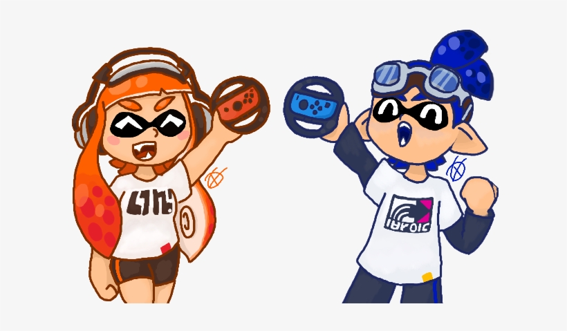 Mario Kart 8 Deluxe Inkling - Inkling Girl Mario Kart - 760x405 PNG ...